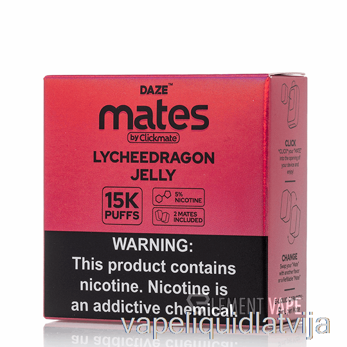 7 Daze Mate Pods Ličī Dragon Jelly Vape šķidrums